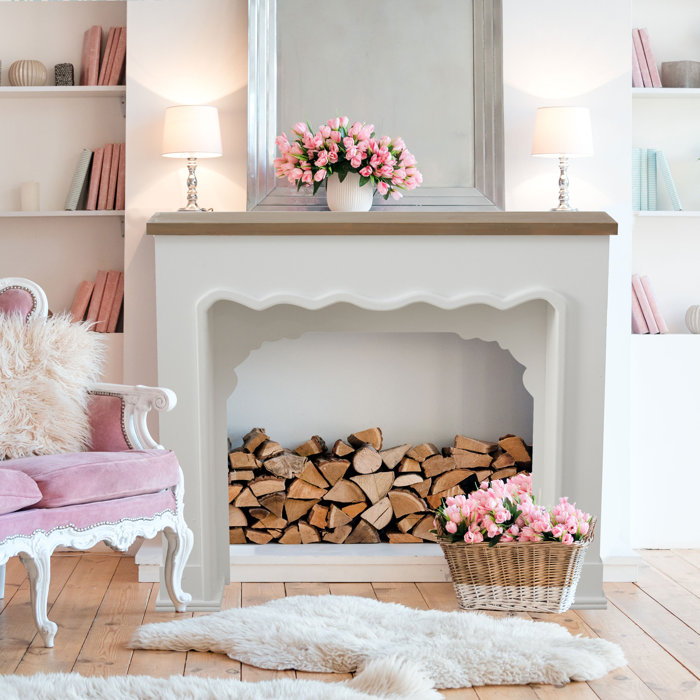 Dovecove Scallop Edge Mantel / Fireplace Surround & Reviews Wayfair